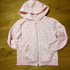 Cat & Jack Light Pink Heart Hoodie